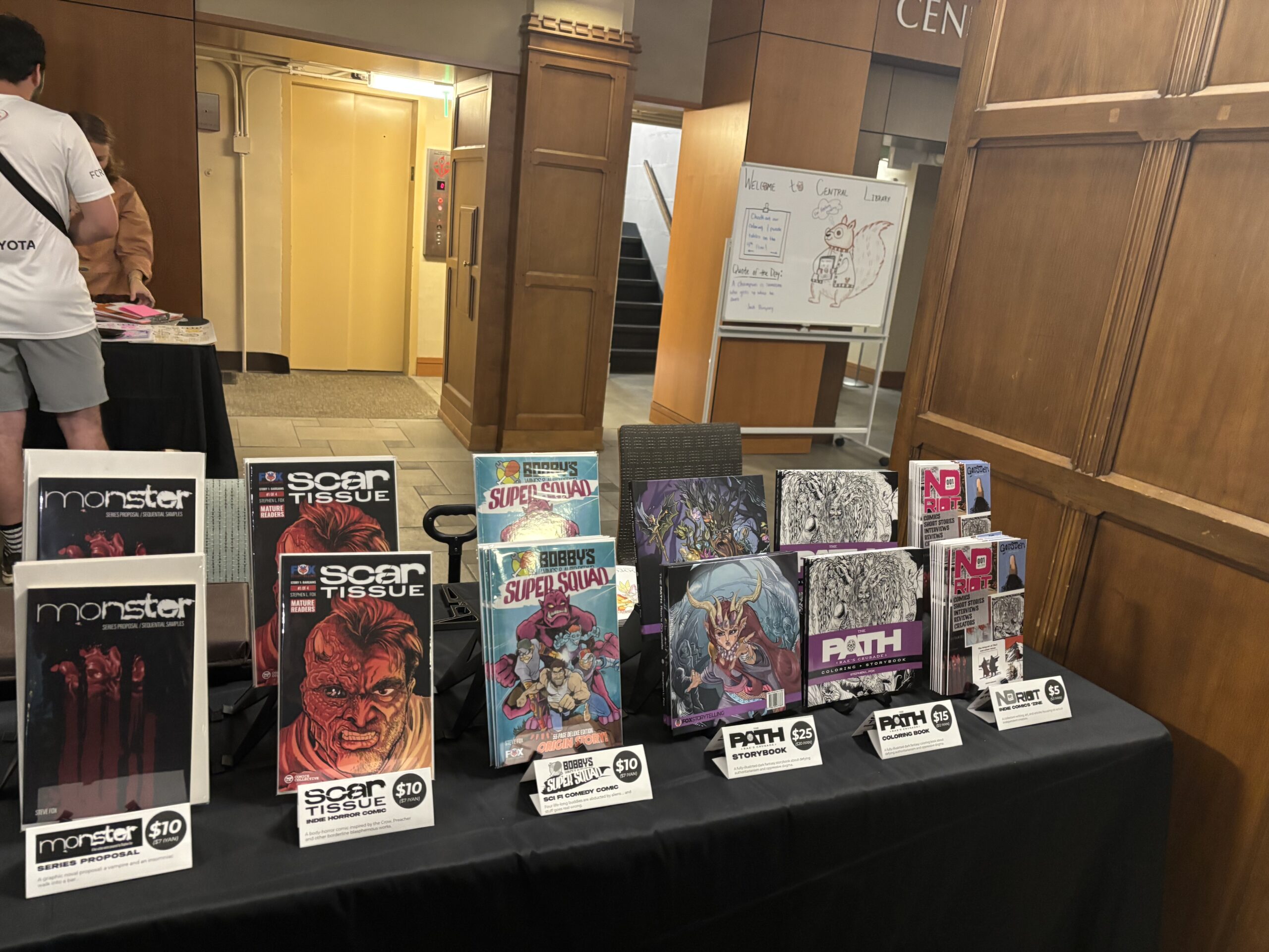 NCAF - Nashville Comic Arts Festival 2025 - Fox Storytelling Table